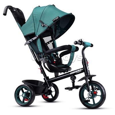 Велосипед трехколесный Rocket 136-GN, колеса EVA 10"/8", цвет зеленый