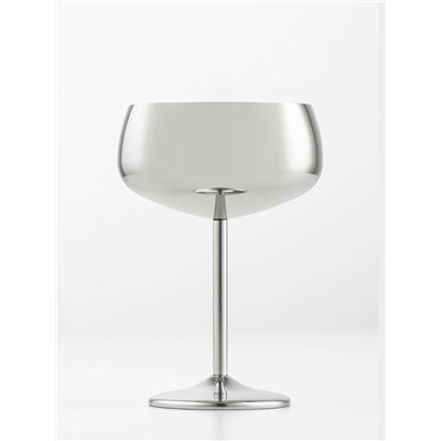 Бокал-коктейльная рюмка, 400 мл, 16×11.5 см, нержавеющая сталь, серебристый