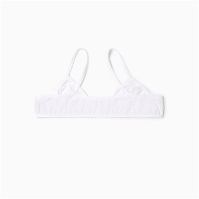 Топ-бюстье бельевой для девочки, белый, рост 134-140 см