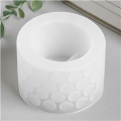 Молд силиконовый «Подсвечник цилиндр с кругами» 8.5×8.5×8.5 см