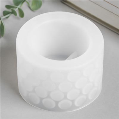 Молд силиконовый «Подсвечник цилиндр с кругами» 8.5×8.5×8.5 см