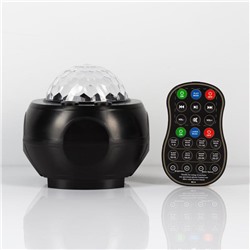 Световой прибор «Вселенная» 11 см, лазер, динамик, пульт ДУ, 5 В, свечение мульти