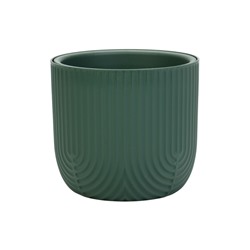 Кашпо для цветов «Рамона», 3.7 л, d=22 см, h=20 см, пластиковое, со вставкой, нефрит