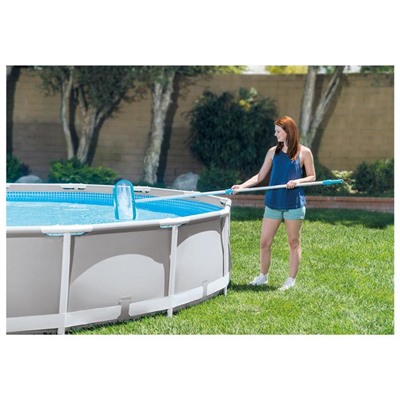 УЦЕНКА Набор для чистки бассейна: пылесос с 3 насадками, сачок, прямая щётка, 279 см, 28003 INTEX