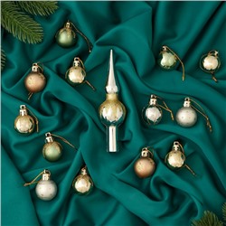 Ёлочные игрушки «Сочельник. Сияние», новогодние, набор 15 шт.