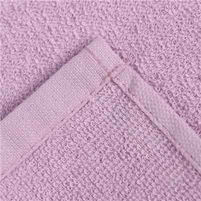 Салфетки махровые декоративные «Этель. Сердечки», 5 шт., 30×30 см, хлопок 100%, сиреневые