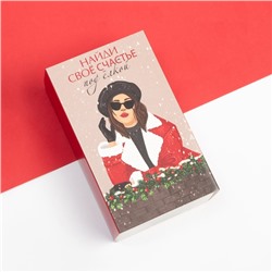 Носки женские новогодние KAFTAN «Счастье» размер 36-40 (23-25 см), набор 2 пары