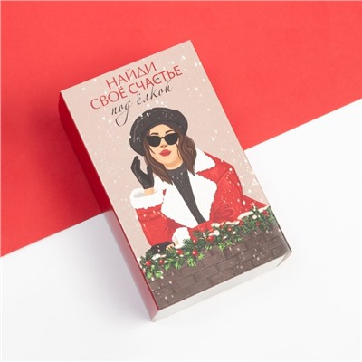 Носки женские новогодние KAFTAN «Счастье» размер 36-40 (23-25 см), набор 2 пары