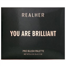 RealHer, You Are Brilliant, Pro Blush Palette, 0.66 oz (18 g)