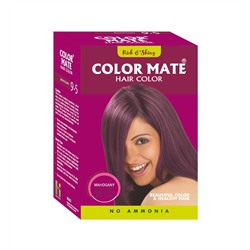 Color Mate Краска Для Волос, Цвет Красное Дерево Тон 9.5, Без Аммиака (5 шт. х 15 г)