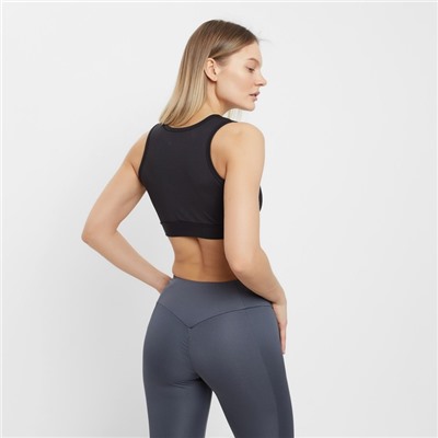 Топ спортивный женский Basia, чёрный, размер 46