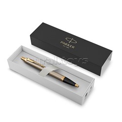 Ручка шариковая "IM Brushed Metal GT" синяя, 1,0мм, кнопочн., подарочная упаковка