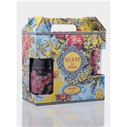 Набор для напитков «Сакура», 7 предметов: кувшин, 6 стаканов, стекло, прозрачный, розовый