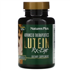 Nature's Plus, Advanced Therapeutics Lutein RX-Eye, лютеин для здоровья глаз, 60 вегетарианских капсул