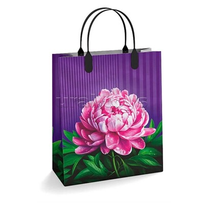 Пакет подарочный 23х27, 150мкм из мягкого пластика "Бутон" ламинированный