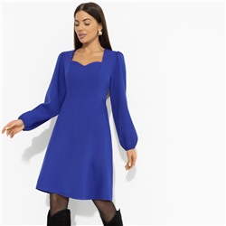 Платье насыщенного синего цвета, Успешный прогрев (new)