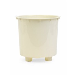 Кашпо для цветов Desert, 2.3 л, d=15.7 см, h=15.2 см, пластиковое, со вставкой, белое