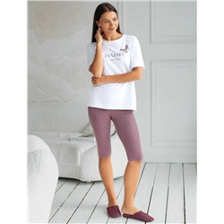 Футболка с принтом свободная эластичная из премиального хлопка