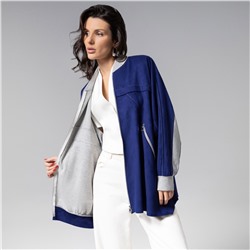 Бомбер из мягкой замши, Стильное вложение (oversize, S-M)