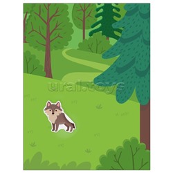 Веселые наклейки. В лесу