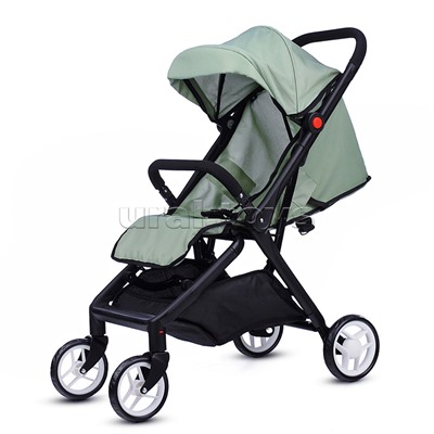 Коляска для кукол прогулочная, складная, с корзиной, цвет хакки, в пакете