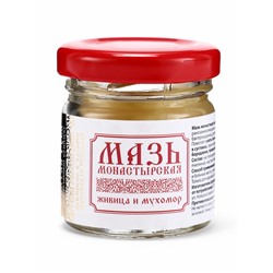 Мазь натуральная заживляющая Живица и мухомор, «Святая рука», 28 мл