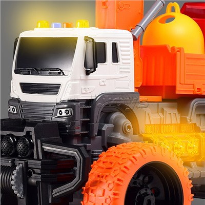 Машина "Мусорный гигант" 1:16 (свет, звук) в коробке (цвет оранжевый)