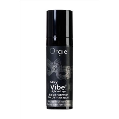 Гель для массажа ORGIE Sexy Vibe High Voltage с эффектом вибрации - 15 мл.