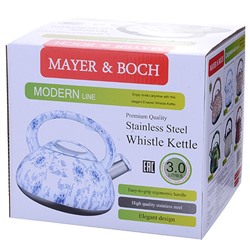 28200 Чайник 3л нерж/сталь со свистком МВ (х6)