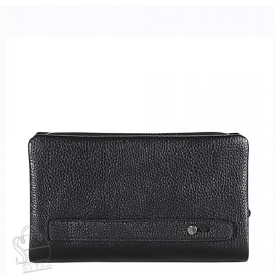 Клатч мужской кожаный 117H black Heanbag