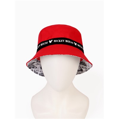 Панама, размер 58-60, красная, Микки, Маус