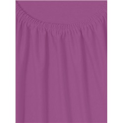 Простыня трикотажная на резинке - Сирень