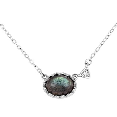 Колье, лабрадорит, BL-12