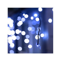 Гирлянда «Бахрома» 12×0.7 м, IP44, УМС, тёмная нить, 240 LED, свечение белое, 220 В