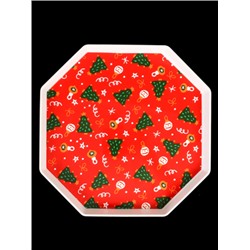 Поднос 28 см / X28 /уп 120/ Новогодний