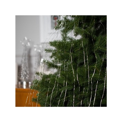 Гирлянда «Конский хвост» 20 нитей по 2 м, IP20, серебристая нить, 400 LED, свечение мульти, 12 В