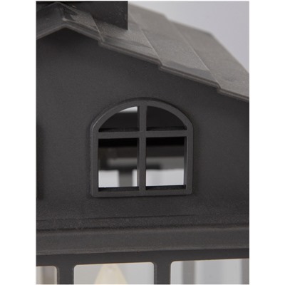 Светодиодная свеча в подсвечнике RISALUX «Дом со свечами», LED-ночник, 1.5 Вт, 3×ААА, 11×18×30 см