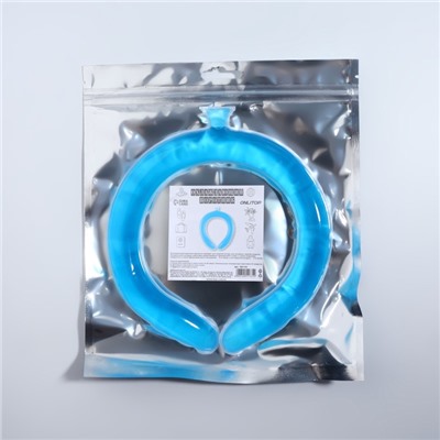 Воротник охлаждающий, 17×16×2 см, синий