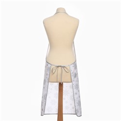 Фартук Доляна Снежинки серебро 70×80 см, 100% п/э