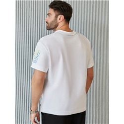 Свободная футболка  с авторским принтом