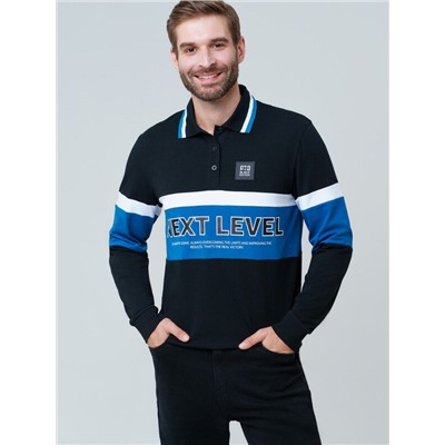 Джемпер трикотажный с воротником поло для мужчин