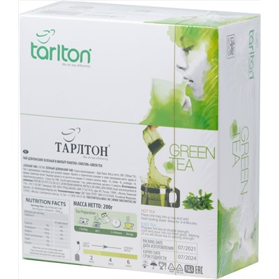 TARLTON. Green Tea карт.пачка, 100 пак.