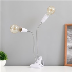 Настольная лампа «Синди дуо» 2×15 Вт Е27 белый 3×3×40 см RISALUX