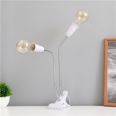 Настольная лампа «Синди дуо» 2×15 Вт Е27 белый 3×3×40 см RISALUX