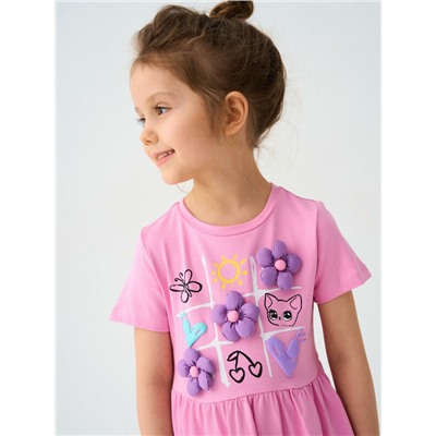 Платье трикотажное для девочек