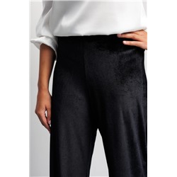 Брюки палаццо с высокой посадкой 392BLK (Черный)