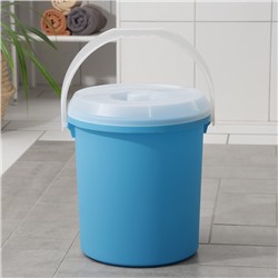 Ведро с крышкой Darel plastic, 20 л, d=30 см, h=34,5 см, пластик, МИКС