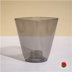 Горшок для орхидей, 2.5 л, 16.4×18.5 см пластиковый, прозрачно-серый