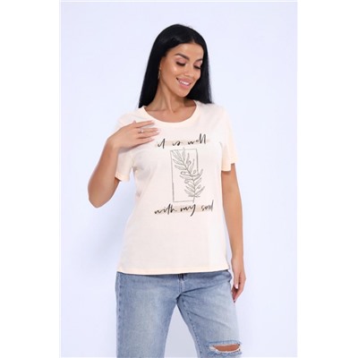 Футболка 80036 (Персиковый)