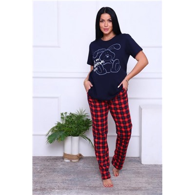 Пижама 57053 (Темно-синий)